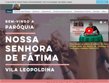 Tablet Screenshot of nsrafatima.org.br